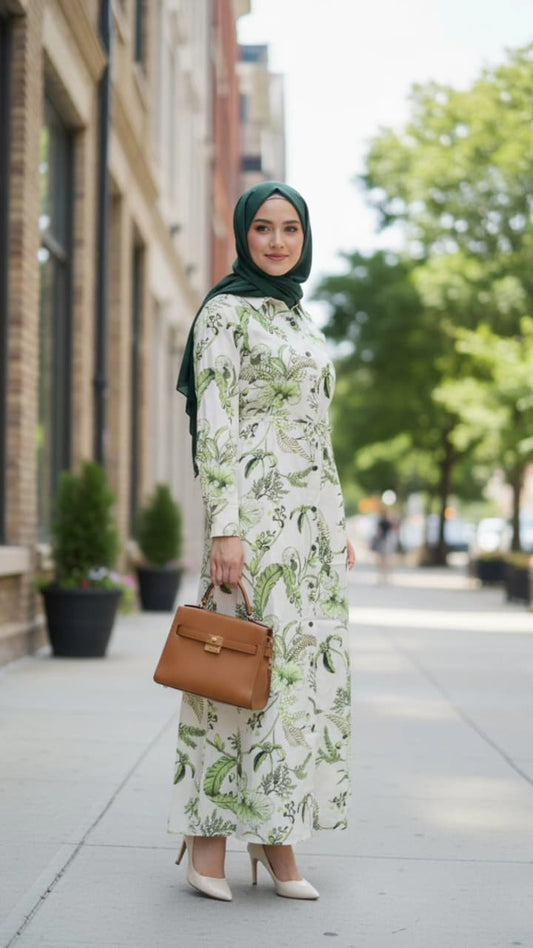 Floral Modest Dress