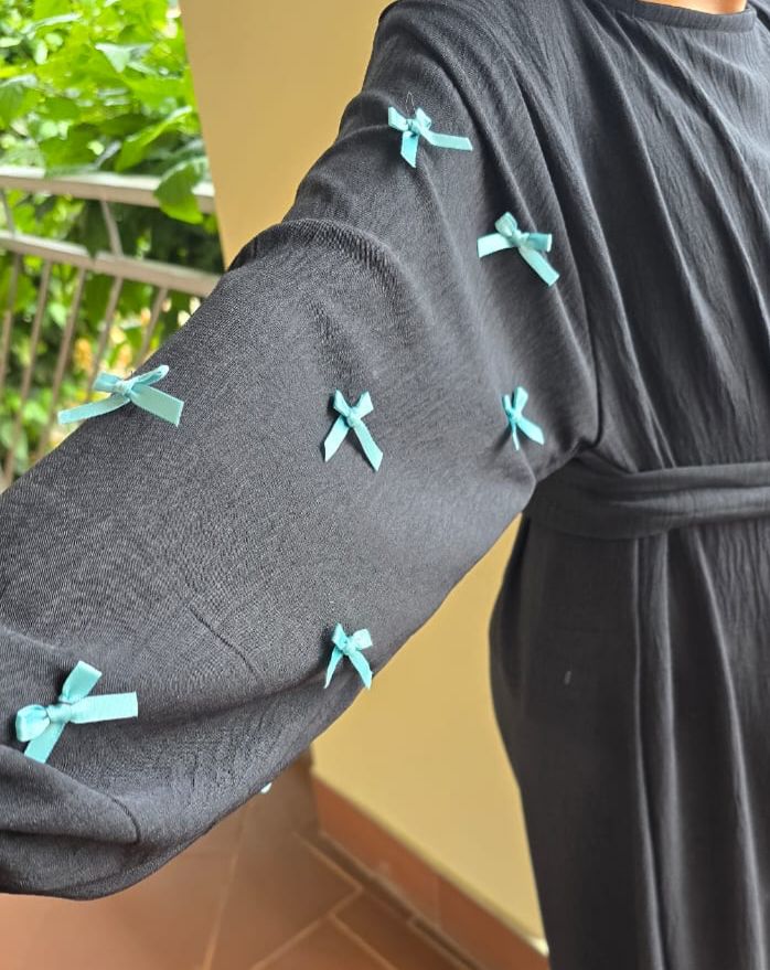 Kids Bow Sleeve Abaya