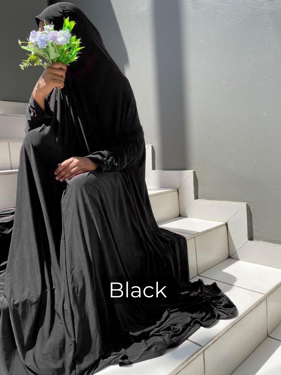 Batwing Abaya with attached Burqi