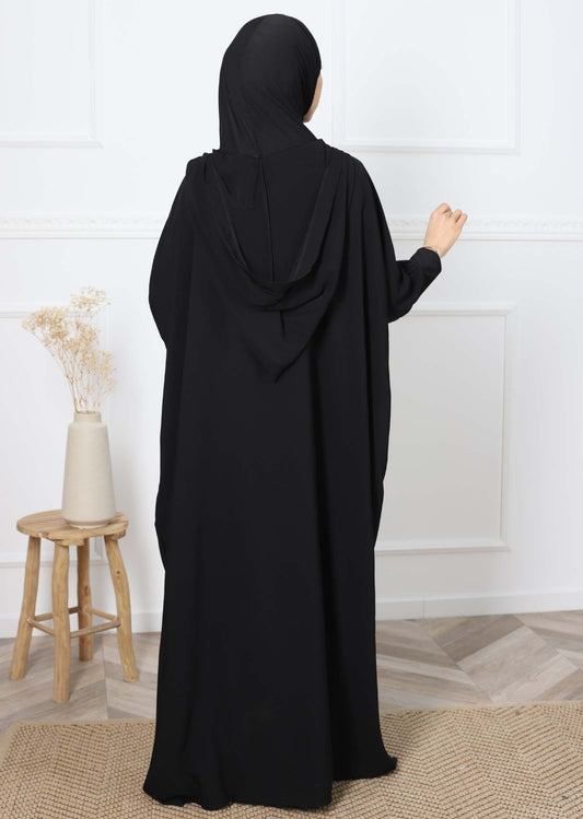 Hooded Abaya w Attached Burqi
