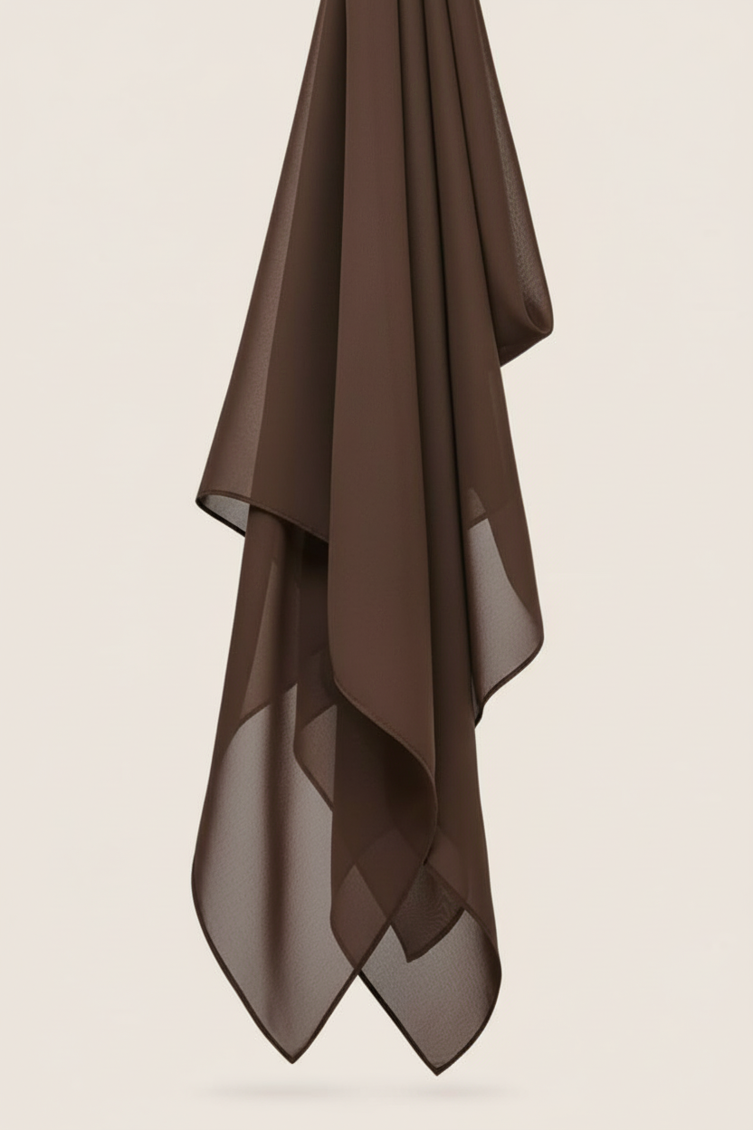 Choc Brown Premium Chiffon