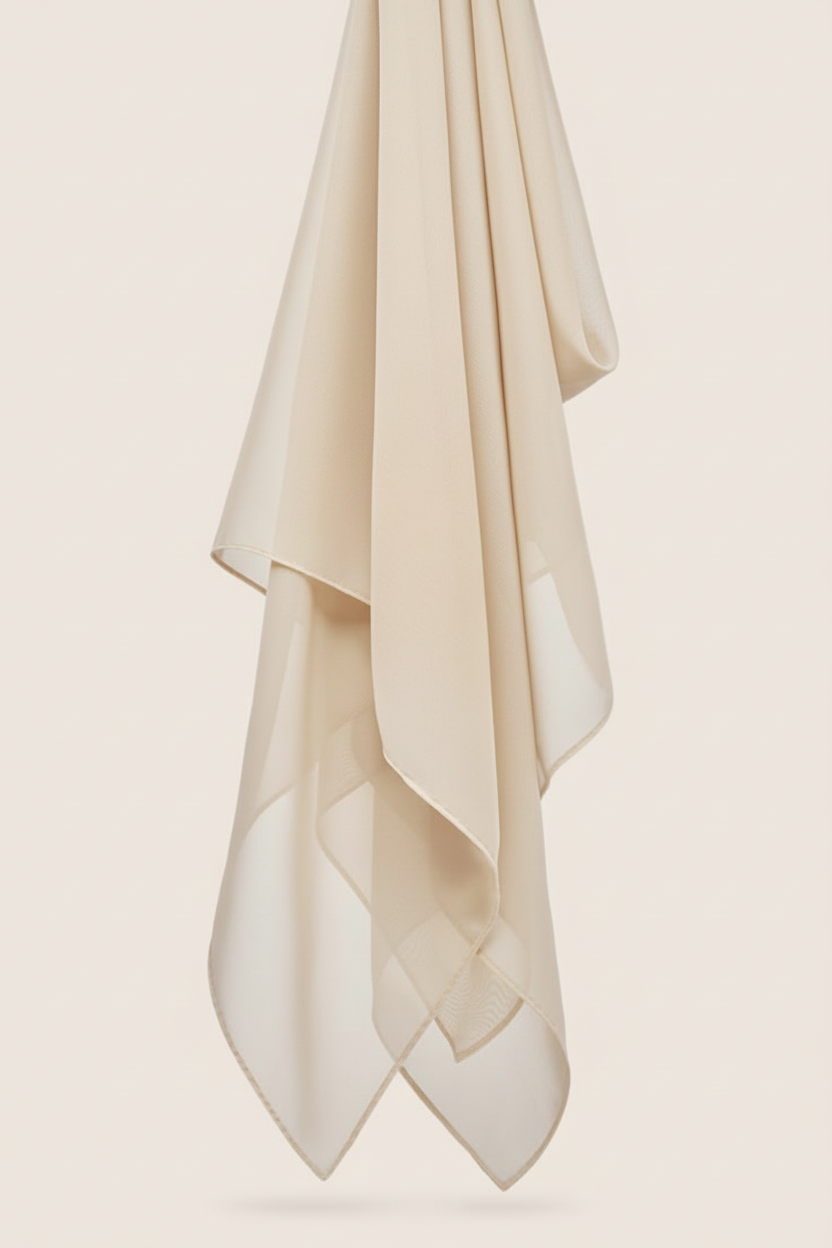 Cream Premium Chiffon