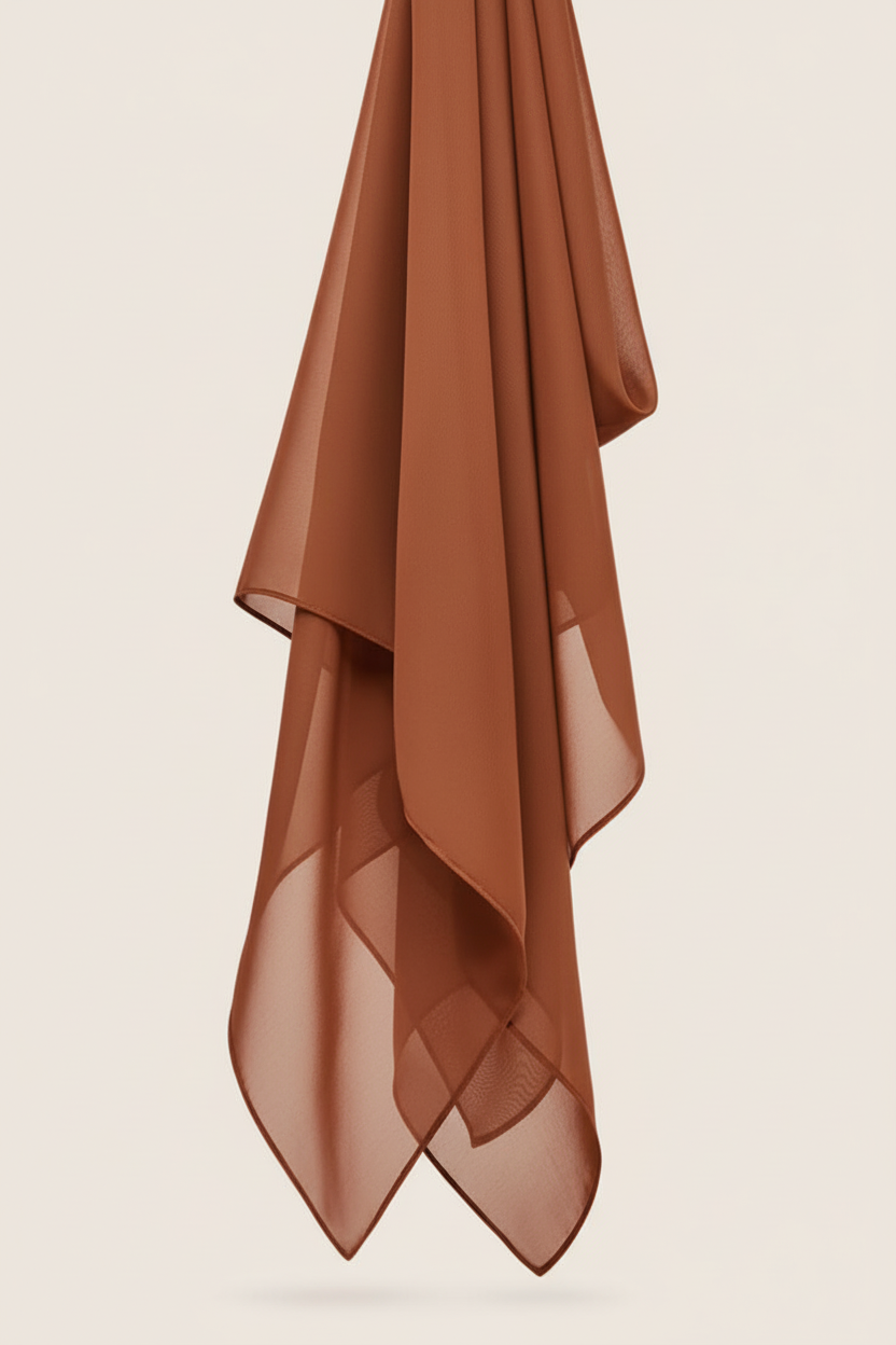 Rust Premium Chiffon