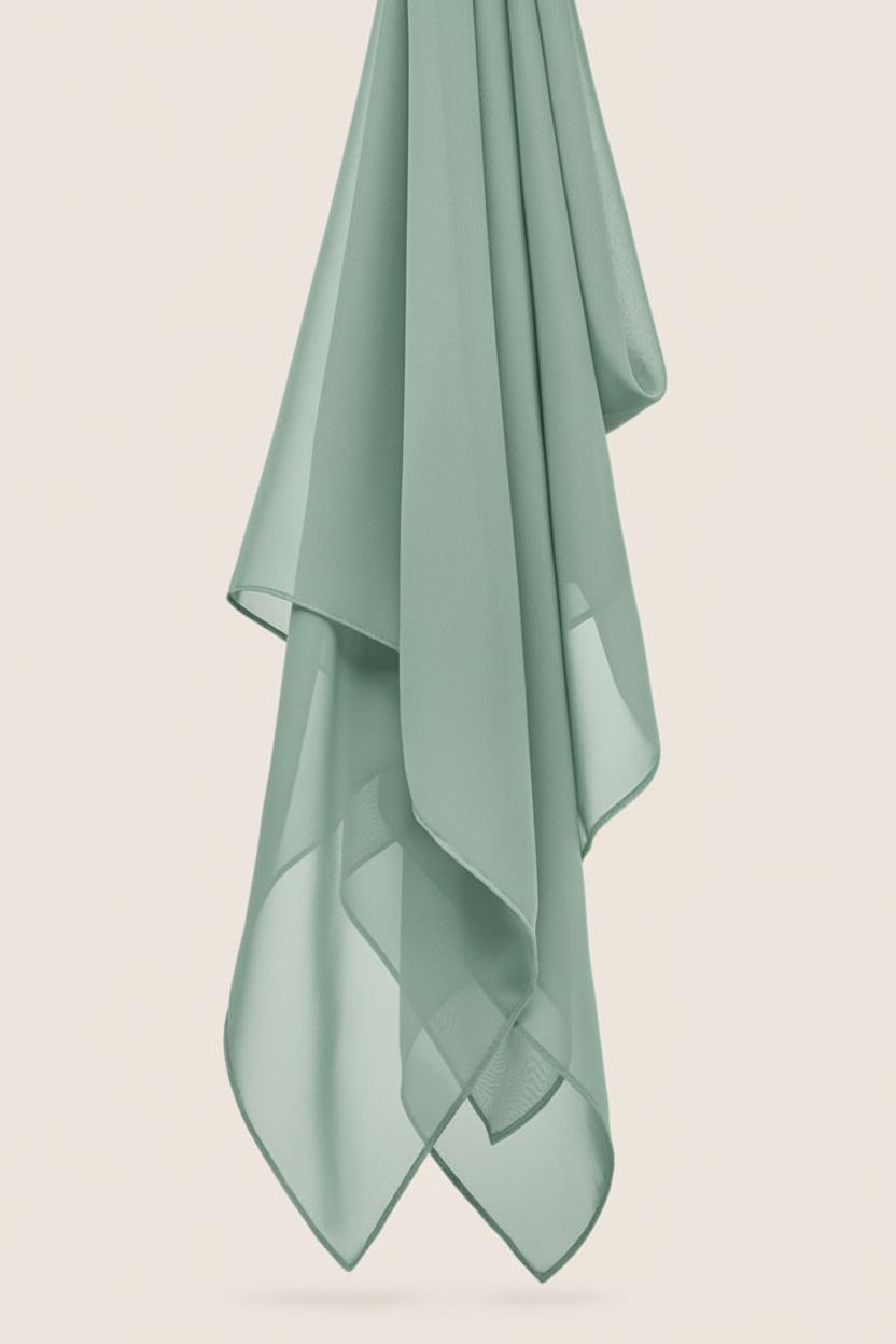 Seafoam Premium Chiffon